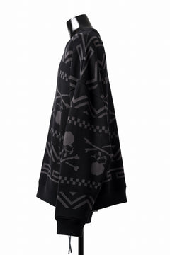 画像をギャラリービューアに読み込む, mastermind WORLD JACQUARD KNIT SWEATER / BOXY FIT (BLACK BASE)