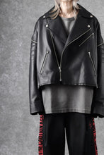 画像をギャラリービューアに読み込む, FACETASM×AVIREX ZIP DOUBLE RIDERS JACKET (BLACK)