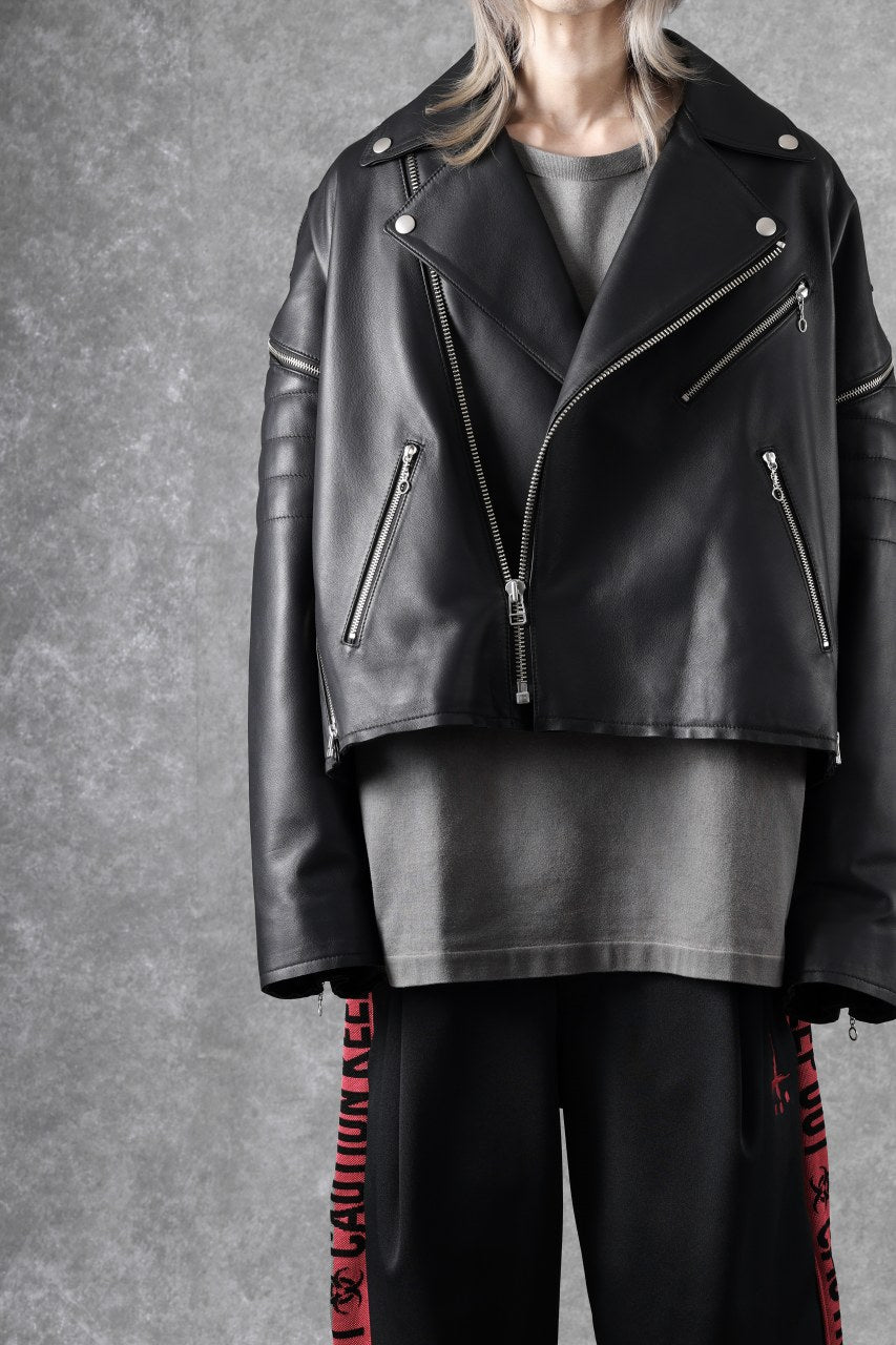 画像をギャラリービューアに読み込む, FACETASM×AVIREX ZIP DOUBLE RIDERS JACKET (BLACK)