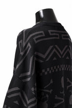 画像をギャラリービューアに読み込む, mastermind WORLD JACQUARD KNIT SWEATER / BOXY FIT (BLACK BASE)