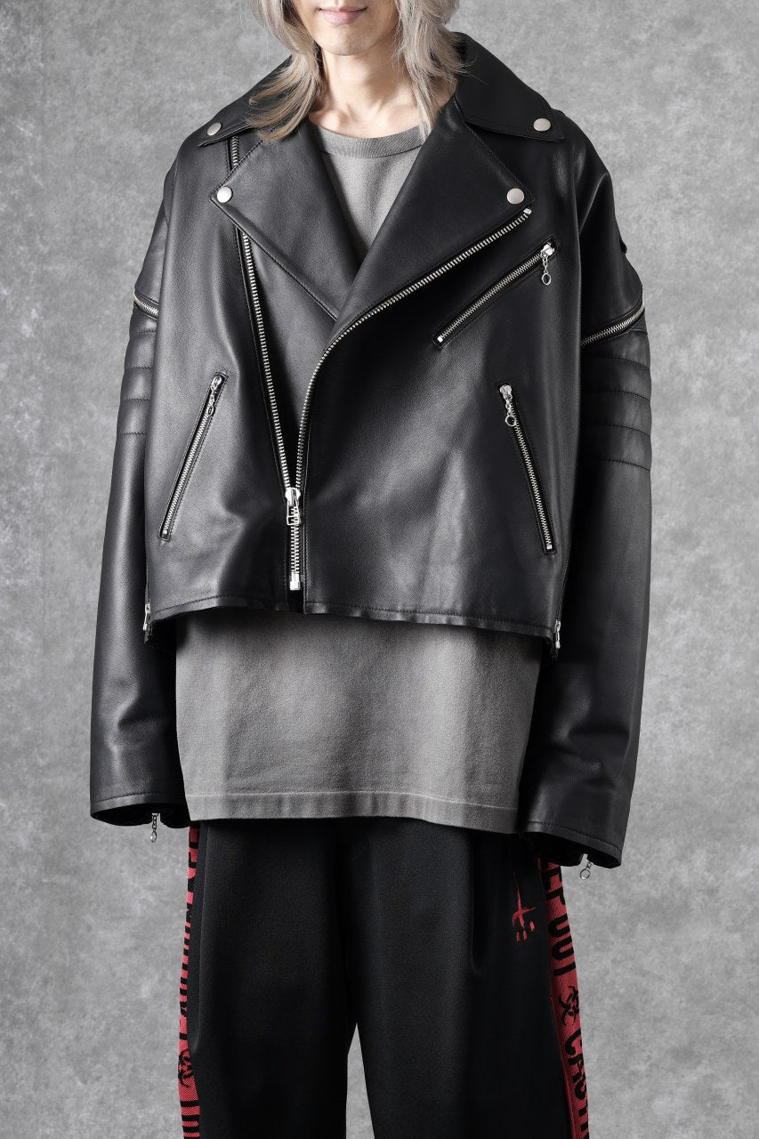 画像をギャラリービューアに読み込む, FACETASM×AVIREX ZIP DOUBLE RIDERS JACKET (BLACK)