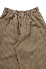画像をギャラリービューアに読み込む, YUTA MATSUOKA circle pants / silk linen dobby stripe (camel)