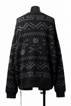 画像をギャラリービューアに読み込む, mastermind WORLD JACQUARD KNIT SWEATER / BOXY FIT (BLACK BASE)