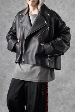 画像をギャラリービューアに読み込む, FACETASM×AVIREX ZIP DOUBLE RIDERS JACKET (BLACK)