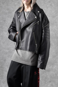 画像をギャラリービューアに読み込む, FACETASM×AVIREX ZIP DOUBLE RIDERS JACKET (BLACK)