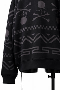 画像をギャラリービューアに読み込む, mastermind WORLD JACQUARD KNIT SWEATER / BOXY FIT (BLACK BASE)