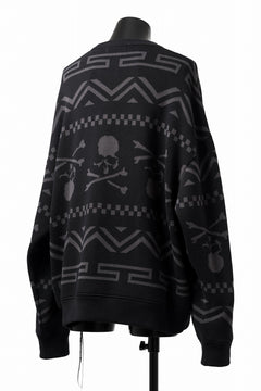 画像をギャラリービューアに読み込む, mastermind WORLD JACQUARD KNIT SWEATER / BOXY FIT (BLACK BASE)