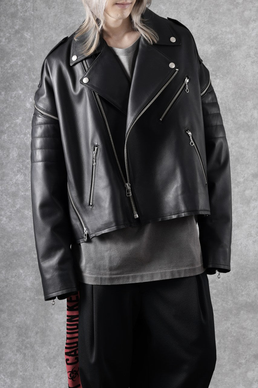 画像をギャラリービューアに読み込む, FACETASM×AVIREX ZIP DOUBLE RIDERS JACKET (BLACK)