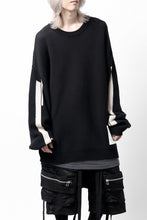 画像をギャラリービューアに読み込む, A.F ARTEFACT GEO PATTERN COTTON KNIT TOPS /  (BLACK x IVORY)