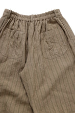 画像をギャラリービューアに読み込む, YUTA MATSUOKA circle pants / silk linen dobby stripe (camel)