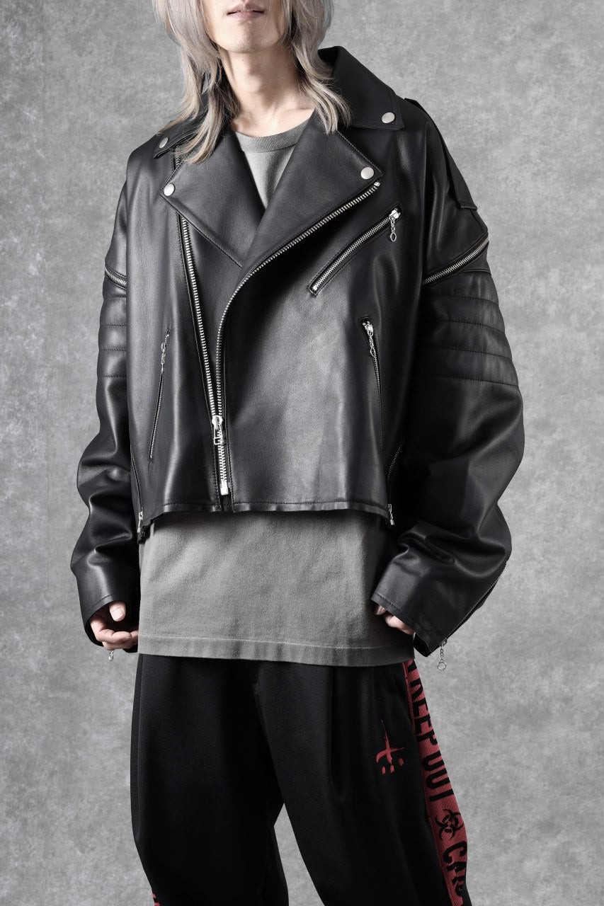 画像をギャラリービューアに読み込む, FACETASM×AVIREX ZIP DOUBLE RIDERS JACKET (BLACK)