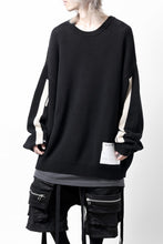 画像をギャラリービューアに読み込む, A.F ARTEFACT GEO PATTERN COTTON KNIT TOPS /  (BLACK x IVORY)