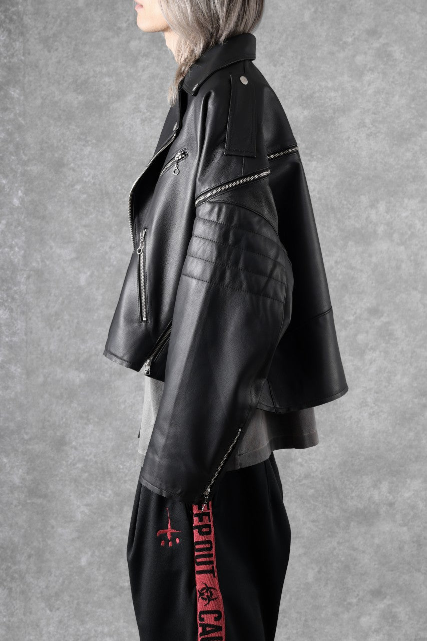 画像をギャラリービューアに読み込む, FACETASM×AVIREX ZIP DOUBLE RIDERS JACKET (BLACK)