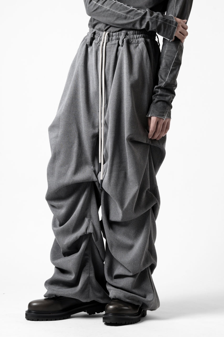 画像をギャラリービューアに読み込む, A.F ARTEFACT EXTREME WIDE BAGGY PANTS / SERGE TWILL (L.GREY)