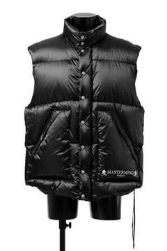 画像をギャラリービューアに読み込む, mastermind WORLD HIGH NECK DOWN VEST / KAWADA DOWN® (BLACK)