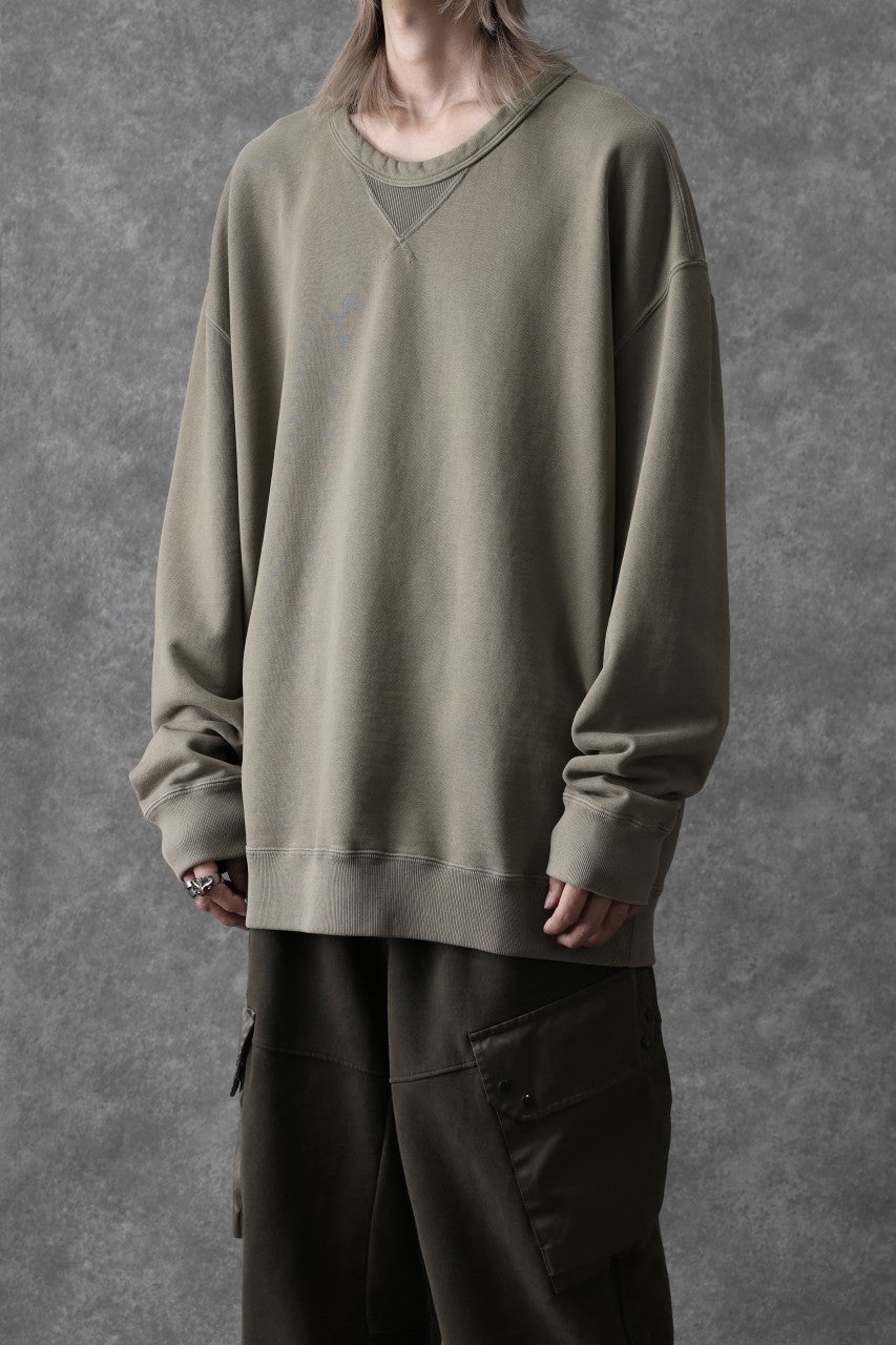 画像をギャラリービューアに読み込む, Ten c COTTON JERSEY SWEAT SHIRT / GARMENT DYED (ASH GRAY)