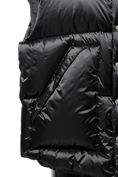 画像をギャラリービューアに読み込む, mastermind WORLD HIGH NECK DOWN VEST / KAWADA DOWN® (BLACK)