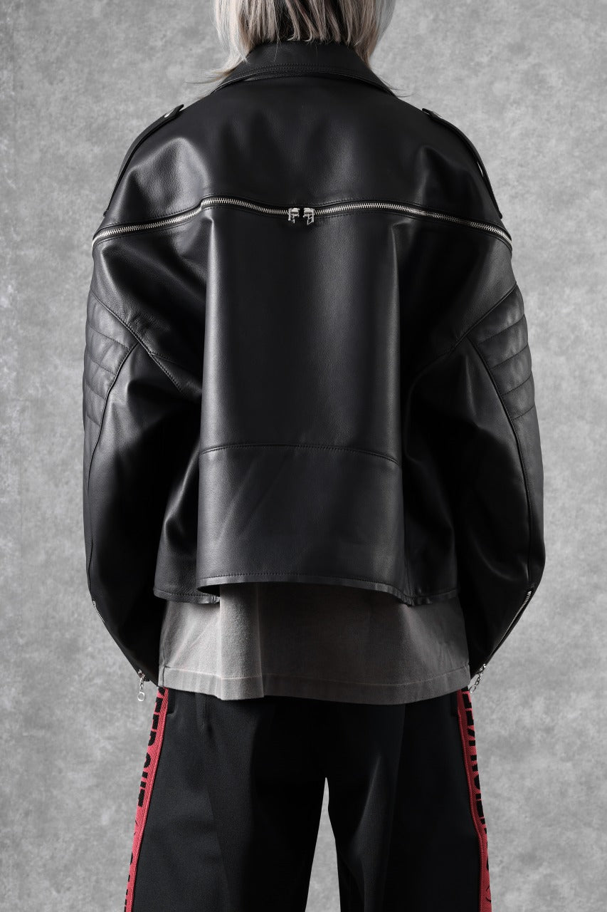 画像をギャラリービューアに読み込む, FACETASM×AVIREX ZIP DOUBLE RIDERS JACKET (BLACK)