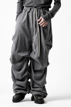 画像をギャラリービューアに読み込む, A.F ARTEFACT EXTREME WIDE BAGGY PANTS / SERGE TWILL (L.GREY)