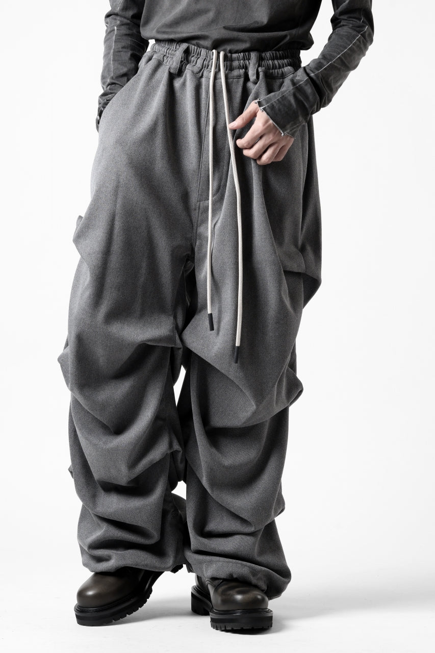 画像をギャラリービューアに読み込む, A.F ARTEFACT EXTREME WIDE BAGGY PANTS / SERGE TWILL (L.GREY)