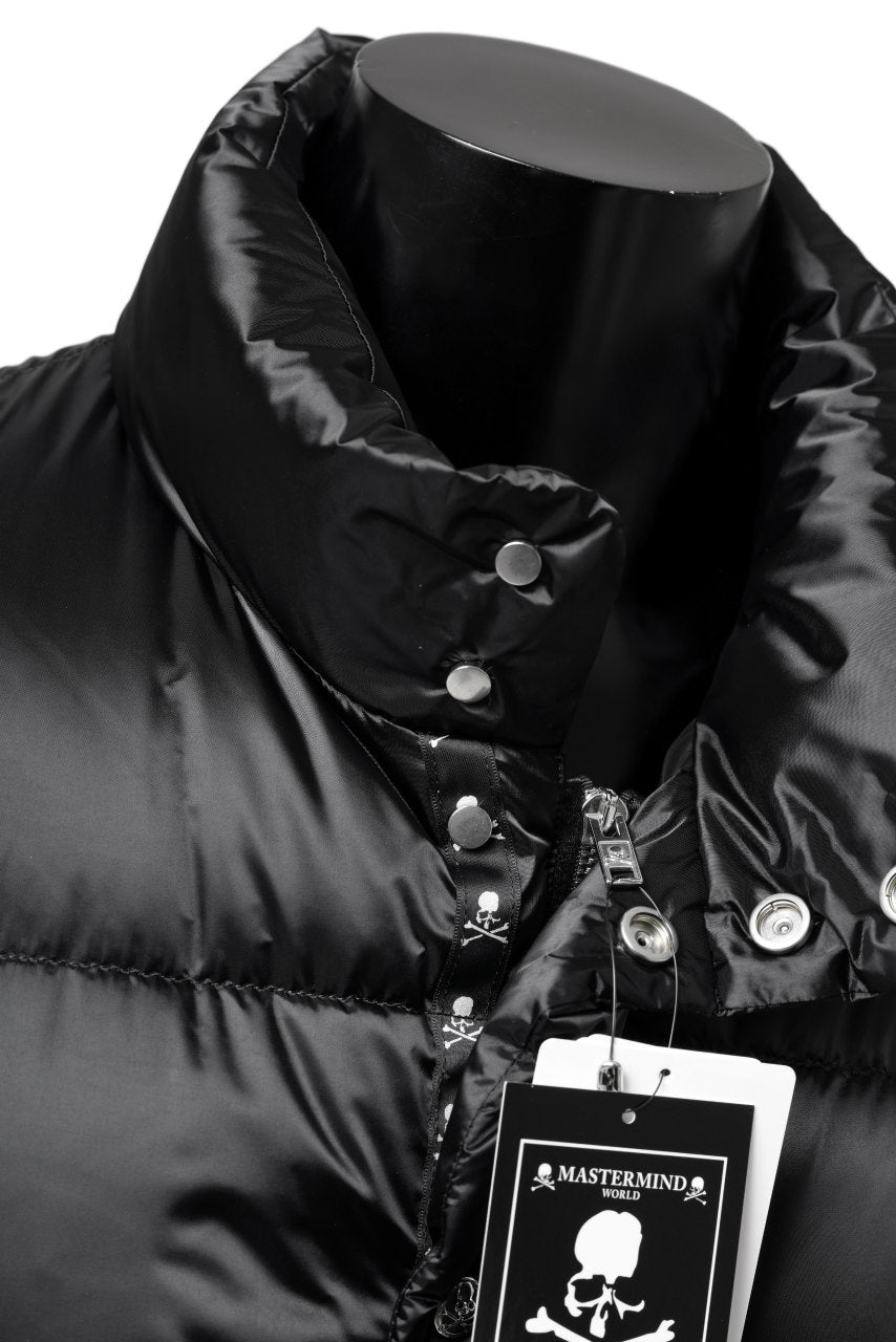 画像をギャラリービューアに読み込む, mastermind WORLD HIGH NECK DOWN VEST / KAWADA DOWN® (BLACK)