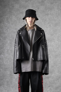 画像をギャラリービューアに読み込む, FACETASM×AVIREX ZIP DOUBLE RIDERS JACKET (BLACK)