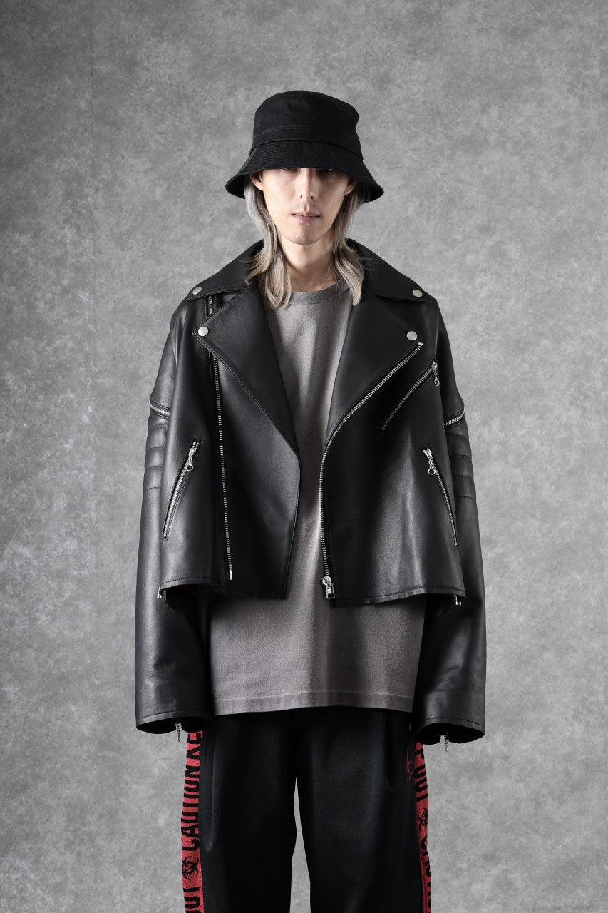 画像をギャラリービューアに読み込む, FACETASM×AVIREX ZIP DOUBLE RIDERS JACKET (BLACK)