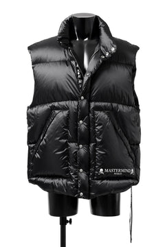 画像をギャラリービューアに読み込む, mastermind WORLD HIGH NECK DOWN VEST / KAWADA DOWN® (BLACK)