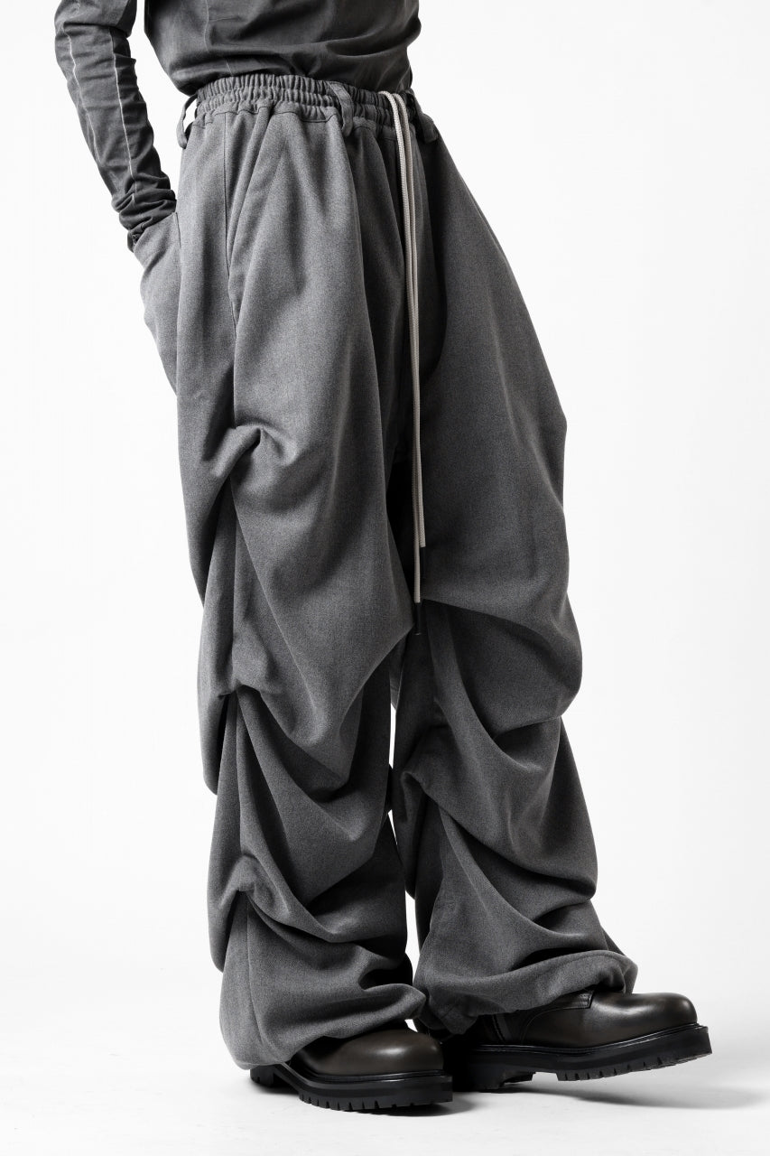 画像をギャラリービューアに読み込む, A.F ARTEFACT EXTREME WIDE BAGGY PANTS / SERGE TWILL (L.GREY)