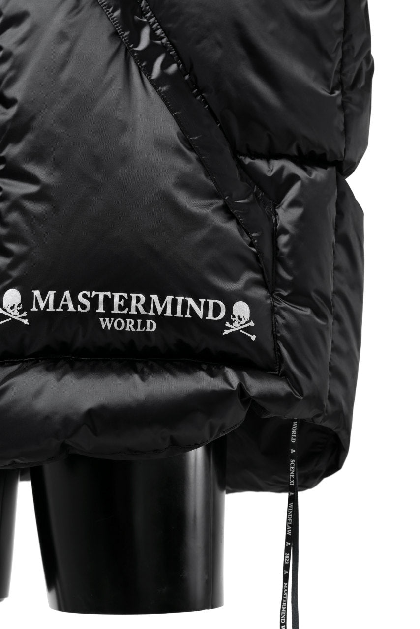 画像をギャラリービューアに読み込む, mastermind WORLD HIGH NECK DOWN VEST / KAWADA DOWN® (BLACK)