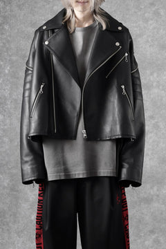 画像をギャラリービューアに読み込む, FACETASM×AVIREX ZIP DOUBLE RIDERS JACKET (BLACK)