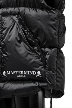 画像をギャラリービューアに読み込む, mastermind WORLD HIGH NECK DOWN VEST / KAWADA DOWN® (BLACK)