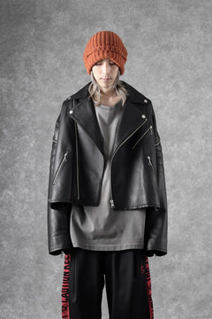 画像をギャラリービューアに読み込む, FACETASM×AVIREX ZIP DOUBLE RIDERS JACKET (BLACK)