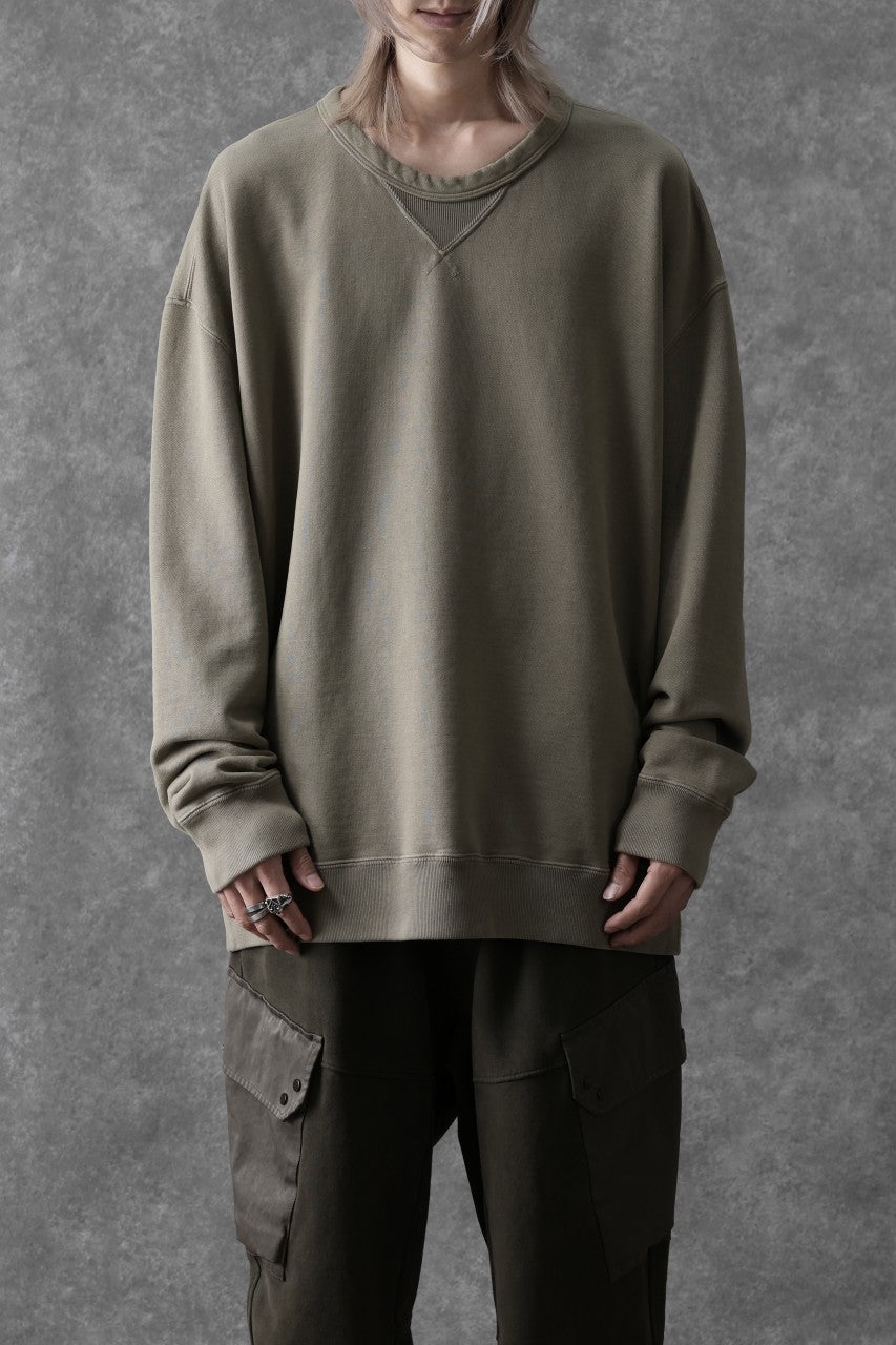 画像をギャラリービューアに読み込む, Ten c COTTON JERSEY SWEAT SHIRT / GARMENT DYED (ASH GRAY)