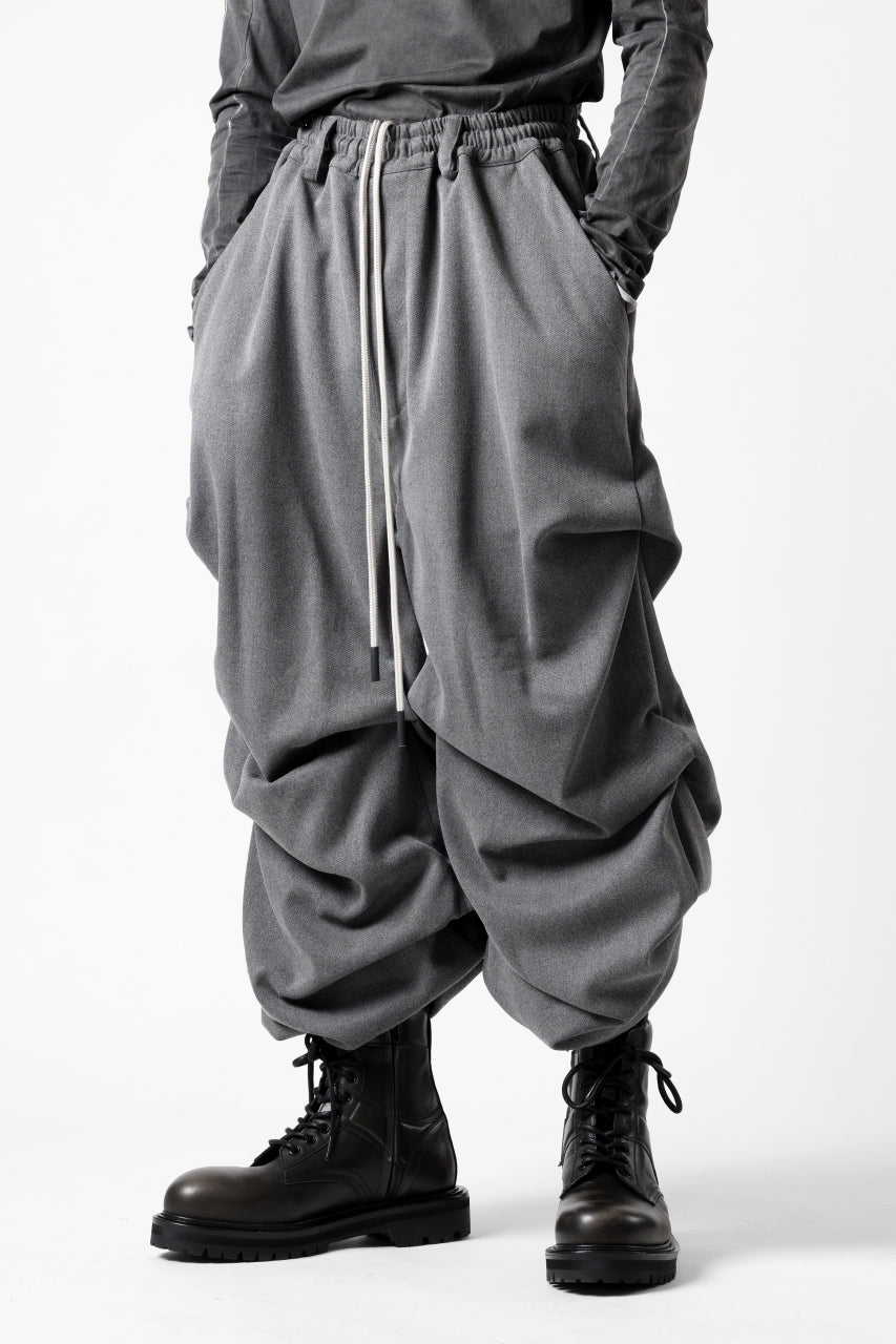 画像をギャラリービューアに読み込む, A.F ARTEFACT EXTREME WIDE BAGGY PANTS / SERGE TWILL (L.GREY)