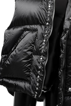 画像をギャラリービューアに読み込む, mastermind WORLD HIGH NECK DOWN VEST / KAWADA DOWN® (BLACK)