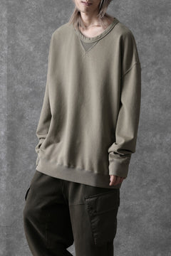 画像をギャラリービューアに読み込む, Ten c COTTON JERSEY SWEAT SHIRT / GARMENT DYED (ASH GRAY)