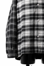 画像をギャラリービューアに読み込む, A.F ARTEFACT SNAPPED OVER SHIRT / CHECK x CORDUROY COMBI (BLACK)