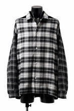画像をギャラリービューアに読み込む, A.F ARTEFACT SNAPPED OVER SHIRT / CHECK x CORDUROY COMBI (BLACK)