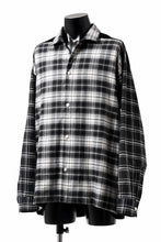 画像をギャラリービューアに読み込む, A.F ARTEFACT SNAPPED OVER SHIRT / CHECK x CORDUROY COMBI (BLACK)