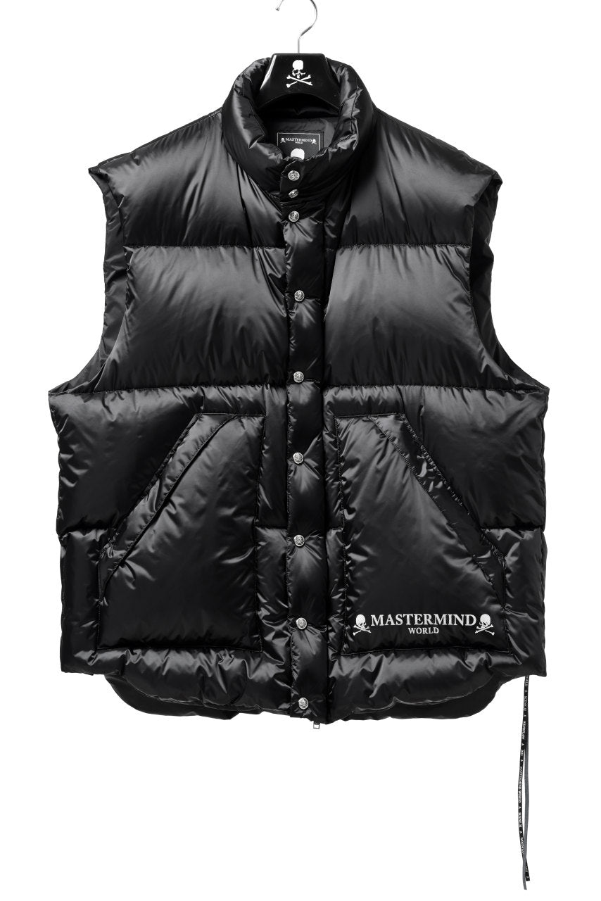 画像をギャラリービューアに読み込む, mastermind WORLD HIGH NECK DOWN VEST / KAWADA DOWN® (BLACK)