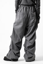 画像をギャラリービューアに読み込む, A.F ARTEFACT EXTREME WIDE BAGGY PANTS / SERGE TWILL (L.GREY)