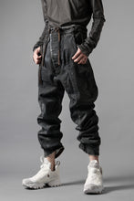画像をギャラリービューアに読み込む, BORIS BIDJAN SABERI CROPPED TROUSER / VINYL PROCESSED & NICKEL PRESSED & ACID DYED "P15.4 CUSTOM BF-FKU10002" (DIRTY ACID DENIM)