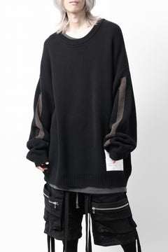 画像をギャラリービューアに読み込む, A.F ARTEFACT GEO PATTERN COTTON KNIT TOPS /  (BLACK x BROWN)