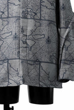 Load image into Gallery viewer, D-VEC NAUTICAL CHART PRINT L/S SHIRT JACKET / PL MERTON (GRAY)