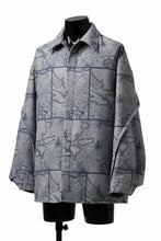 Load image into Gallery viewer, D-VEC NAUTICAL CHART PRINT L/S SHIRT JACKET / PL MERTON (GRAY)