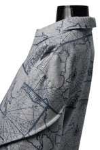 Load image into Gallery viewer, D-VEC NAUTICAL CHART PRINT L/S SHIRT JACKET / PL MERTON (GRAY)