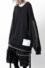 画像をギャラリービューアに読み込む, A.F ARTEFACT GEO PATTERN COTTON KNIT TOPS /  (BLACK x BROWN)