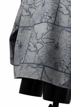 Load image into Gallery viewer, D-VEC NAUTICAL CHART PRINT L/S SHIRT JACKET / PL MERTON (GRAY)