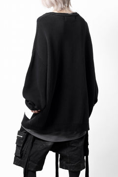 画像をギャラリービューアに読み込む, A.F ARTEFACT GEO PATTERN COTTON KNIT TOPS /  (BLACK x BROWN)